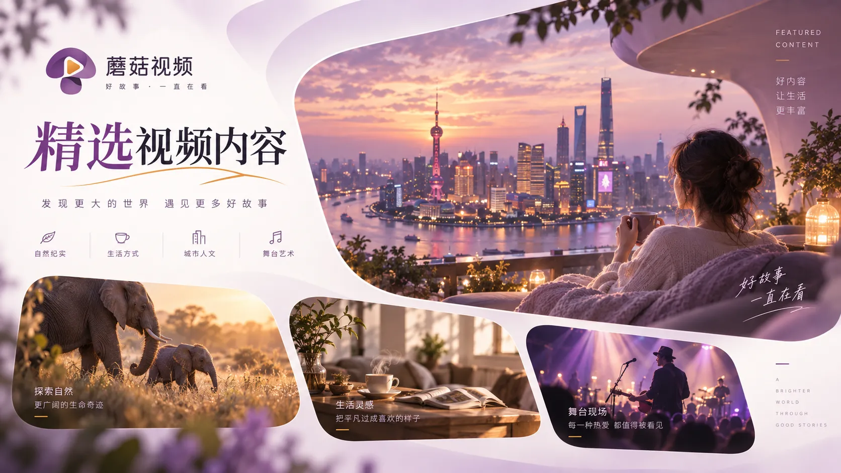 蘑菇视频轻松观影主题整理